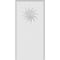 Ekena Millwork Standard Foster Spiral Plinth Block With Rounded Edge, 3 1/2"W x 7"H x 1"P PBP035X070X100FOS14 - alternate 2